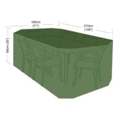 STREFA Prevleka za komplet 6 stolov in pravokotne mize 270x180x89cm (polietilen) 