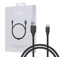 Aukey cb-ac1 najlonski kabel za hitro polnjenje usb c-usb 3.1 | fcp | afc | 1,2 m | 5 gbps | 3a | 60w pd | 20v