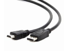 Gembird gembird kabel cc-dp-hdmi-3m ( displayport m - hdmi m -; 3m; črna barva)