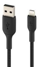Belkin belkin kabel USB a - lightning, 2 m, črn
