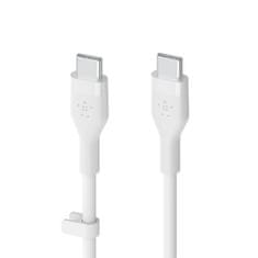 Belkin belkin kabel usb-c - usb-c 2.0 silikonski 1m bela