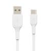 kabel pvc usb-c do usb-a 15 cm bel - odprodaja