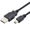 USB - Mini USB 1m. črn, M/M