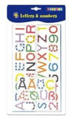 PLAYBOX Igralna škatla za likanje perlic - abeceda in številke