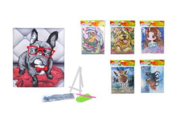 Wiky Kreativno diamantno slikarstvo 21x25 cm MIX + stojalo