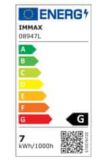 Immax Namizna svetilka LED Leather/ 6,5W/ 300lm/ 5V/1A/ 3 barve svetlobe/ prilagodljiva. roka/ možnost izklopa LCD-zaslona/ USB/ črna