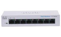 Cisco CBS110-8T-D-EU 8-portno GE stikalo brez upravljanja, namizno