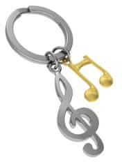 MTM obesek za ključe - violinski ključ z zlato noto