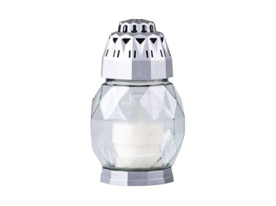 Bolsius Steklo za kurjenje 18cm depozit 80g 24h. Diamantno srebro
