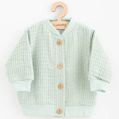 NEW BABY Comfort oblačila Baby Muslin plašč Sage - 56 (0-3m)