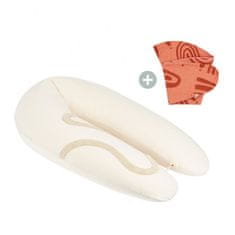 Babymoov večnamenski vzglavnik B.LOVE BUNDLE Earth Off White + rezervni pokrov Terracotta