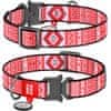 Collar Najlonska ovratnica 25mmx33-49cm WAUDOG Etno rdeča