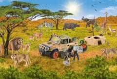 Schmidt Sestavljanka Schleich V savani 60 kosov + figurica Schleich