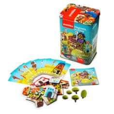 CUBIKA Puzzlika 13470 Magnetne hiše - magnetna igra 35 kosov in 10 vzorcev