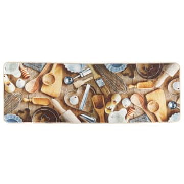Vidaxl Kuhinjska preproga večbarvna 60x180 cm pralna