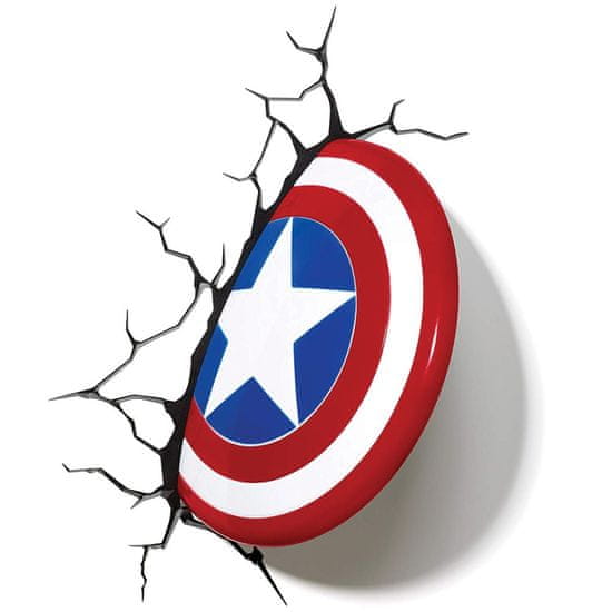 MARVEL LED-lampa - Ščit Kapitana Amerike