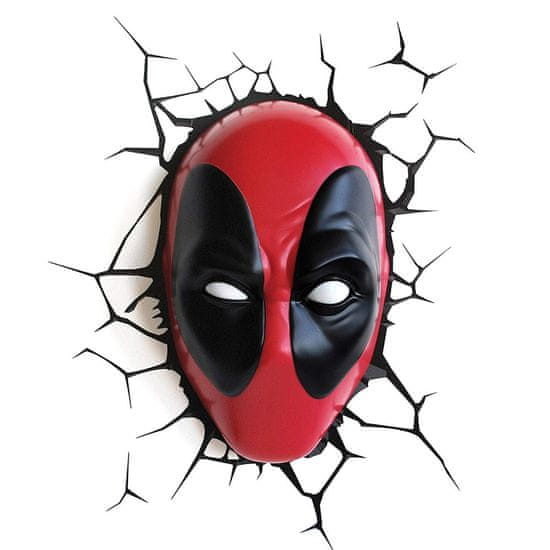 MARVEL LED-lampa - Deadpoolov obraz - Rdeča, črna