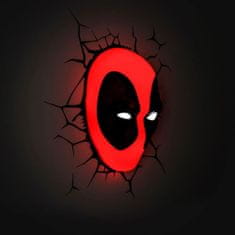 MARVEL LED-lampa - Deadpoolov obraz - Rdeča, črna 