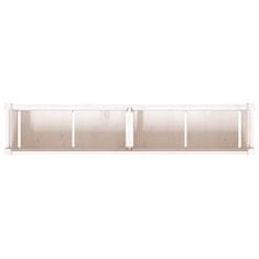 Vidaxl Vrtno cvetlično korito belo 150x31x31 cm trdna borovina