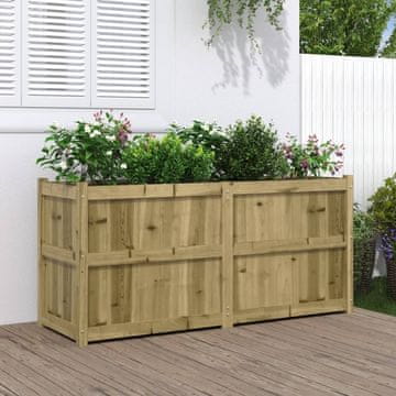 Vidaxl vidaXL Vrtno korito, 150x50x70 cm, impregniran borov les