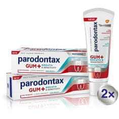 Zobna pasta za težave z dlesnimi, zadahom in občutljivostjo zob Gum and Sensitiv e Whitening Duo 2 x