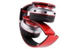 REBELTEC stereo slušalke z mikrofonom cristal red