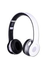 REBELTEC stereo slušalke z mikrofonom cristal white