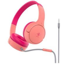 Belkin soundform mini žične slušalke roza za otroke