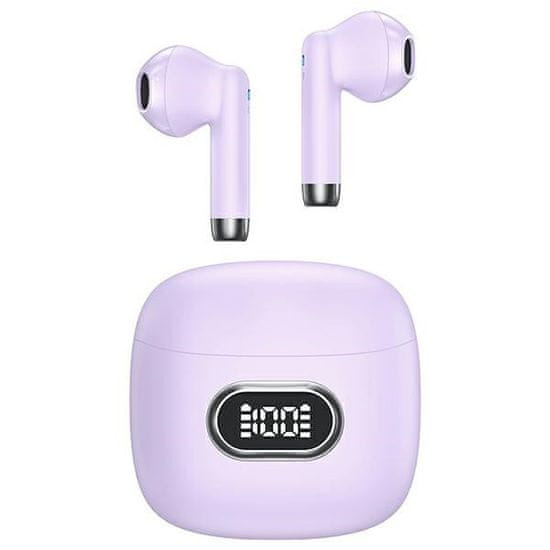 USAMS slušalke bluetooth 5.3 tws ia ii led violet