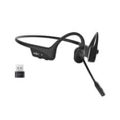 SHOKZ Shokz opencomm2 uc brezžične videokonferenčne slušalke bluetooth s kostnim vodenjem in adapterjem usb-c | 16 ur pogovorov, 29 m brezžičnega dosega, 1 ura polnjenja | črna (c110-ac-bk)