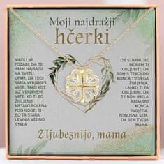 Lovilion Moji najdražji hčerki - Ogrlica 2v1 z motivom deteljice in src KIARA_CLOVERIE
