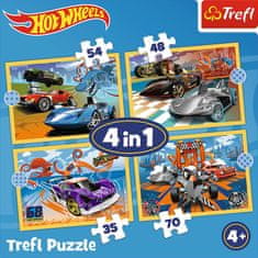 Trefl Puzzle Cars Hot Wheels 4 v 1 (35,48,54,70 kosov)