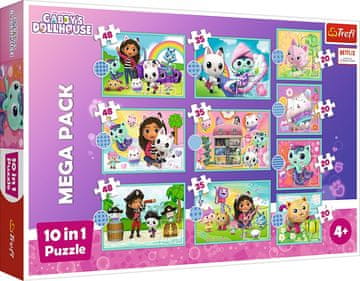 Trefl Puzzle Gábinina čarobna hiša MEGA PAKET 10 v 1