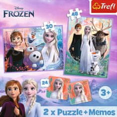 Trefl Komplet 3 v 1 Ledeno kraljestvo 2 (2x sestavljanka + pexe)