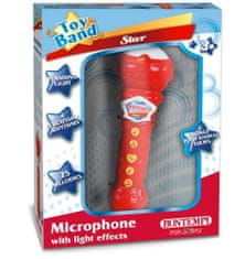 slomart mikrofon za karaoke s svetlobnimi učinki