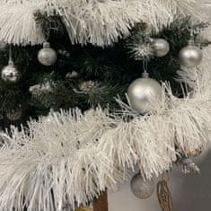 Ruhhy Debela girlanda za božično drevo bela 6m