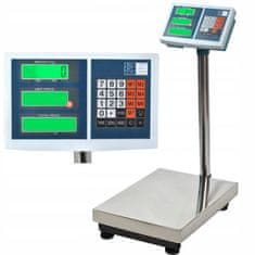 Malatec Aku. skladiščna inox digitalna elektronska tehtnica do 100kg LCD