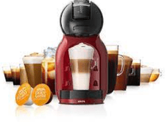 Krups Dolce Gusto Mini Me kavni aparat na kapsule, črno/rdeč (KP123H10)