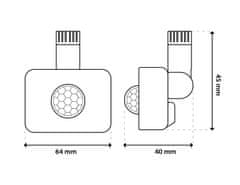 LUMILED Senzor gibanja in mraka PIR zunanji ZUME Motion Sensor