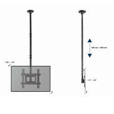 Gembird Stropni nosilec za LCD TV CM-70ST-01 32''- 70''