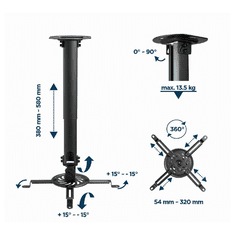 Gembird Nosilec za projektor CM-B-01