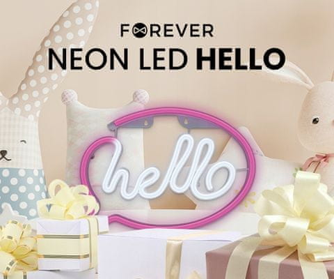 Forever Hello Neon LED luč