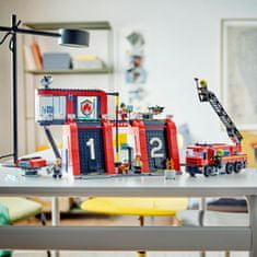 LEGO City 60414 gasilska postaja z gasilskim vozilom