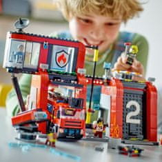 LEGO City 60414 gasilska postaja z gasilskim vozilom