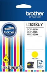 slomart brother yellow ink lc525xlyap2=lc-525xly, 1300 str.