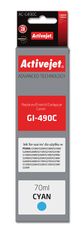 slomart activejet ac-g490c črnilo (nadomestno za canon gi-490c; supreme; 70 ml; 7000 strani, modro)