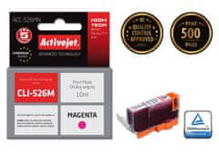 slomart activejet acc-526mn črnilo (nadomestno za canon cli-526m; vrhunsko; 10 ml; rdeče)