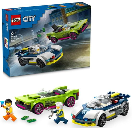 LEGO City 60415 preganjanje policijskega in športnega avtomobila
