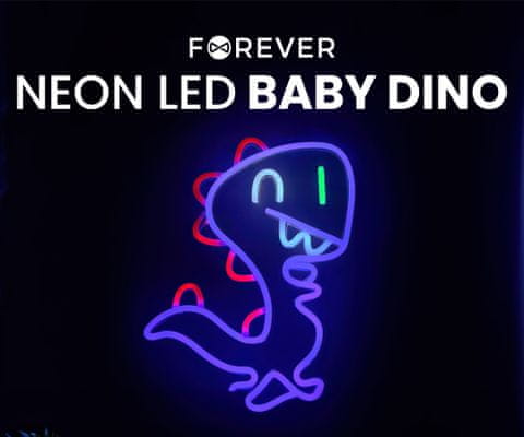Forever Baby Dino Neon LED luč