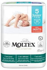 MOLTEX MOLTEX Moltex Pure Hlačne plenice za natikanje & Nature Junior 9-14 kg (20 kos)